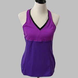 VSX Victoria Secret Sport Tank Size Large L Purple Racerback Activewear Workout